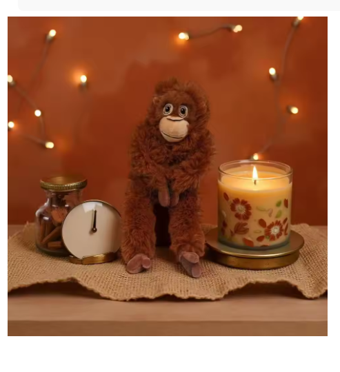 Hot Cartoon Gorilla Plush Toy Chimpanzees Monkey Soft Stuffed Doll Backpack Car Bag Room Decor Fans Gift