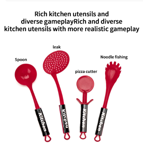 Children's Simulated High Fidelity Cooking Toys, Home and School Use Chefs to Pretend Toy Sets Suitable for Role-Playing Kitchen