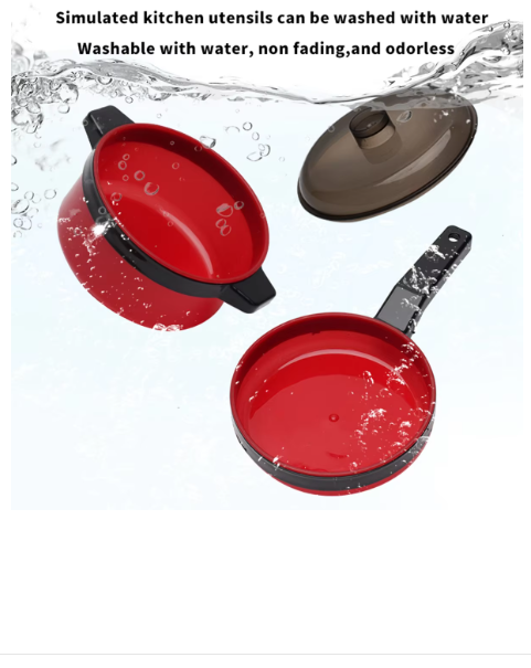 Children's Simulated High Fidelity Cooking Toys, Home and School Use Chefs to Pretend Toy Sets Suitable for Role-Playing Kitchen