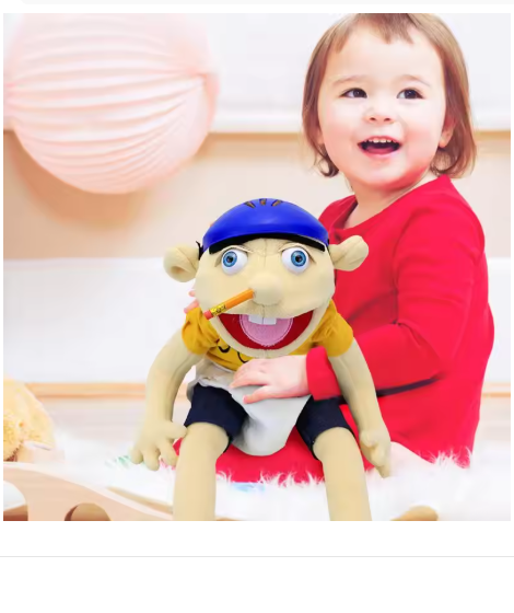 Jeffy Hand Puppet Children Hand Puppets Talk Show Party Prop Weird Open Mouth Jeffy Boy Hand Puppet Boys Girls Popular Toys 2024