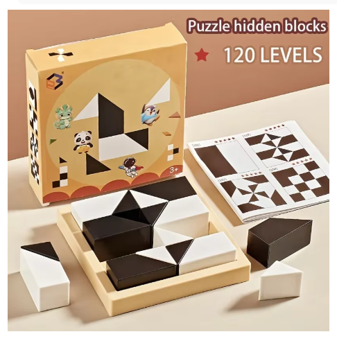 120 level educational Hidden Block Puzzle toys Children's Intelligent Puzzle Toys Enhances Logic and Spatial Reasoning