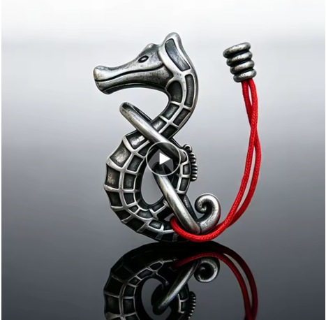 Seahorse Rope Puzzles Disentanglement Brain Teasers for Adults Kids Logic IQ Test Toys Mind Challenge Educational Gifts