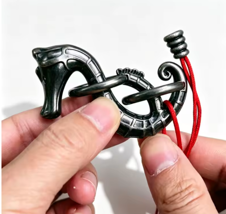 Seahorse Rope Puzzles Disentanglement Brain Teasers for Adults Kids Logic IQ Test Toys Mind Challenge Educational Gifts