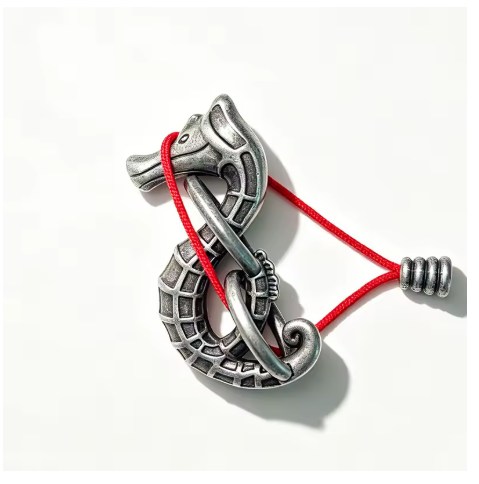 Seahorse Rope Puzzles Disentanglement Brain Teasers for Adults Kids Logic IQ Test Toys Mind Challenge Educational Gifts