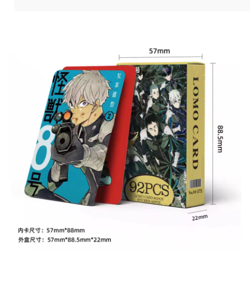 92Pcs Kaiju number 8 Anime lomo Card High-definition Reno Ichikawa Ashiro Mina Postcard Fan Party Decoration Children's Gift