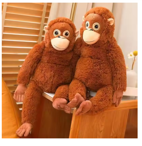 Hot Cartoon Gorilla Plush Toy Chimpanzees Monkey Soft Stuffed Doll Backpack Car Bag Room Decor Fans Gift