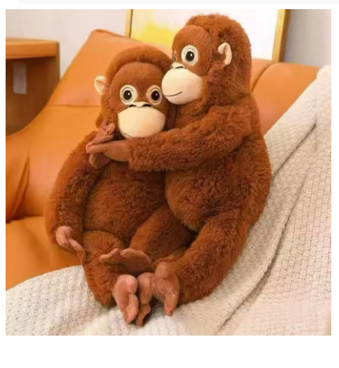 Hot Cartoon Gorilla Plush Toy Chimpanzees Monkey Soft Stuffed Doll Backpack Car Bag Room Decor Fans Gift