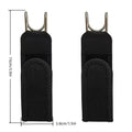 2PCS Tactical Metal Hook Elastic Belt Buckle-Less Invisible Waist Belt Closure