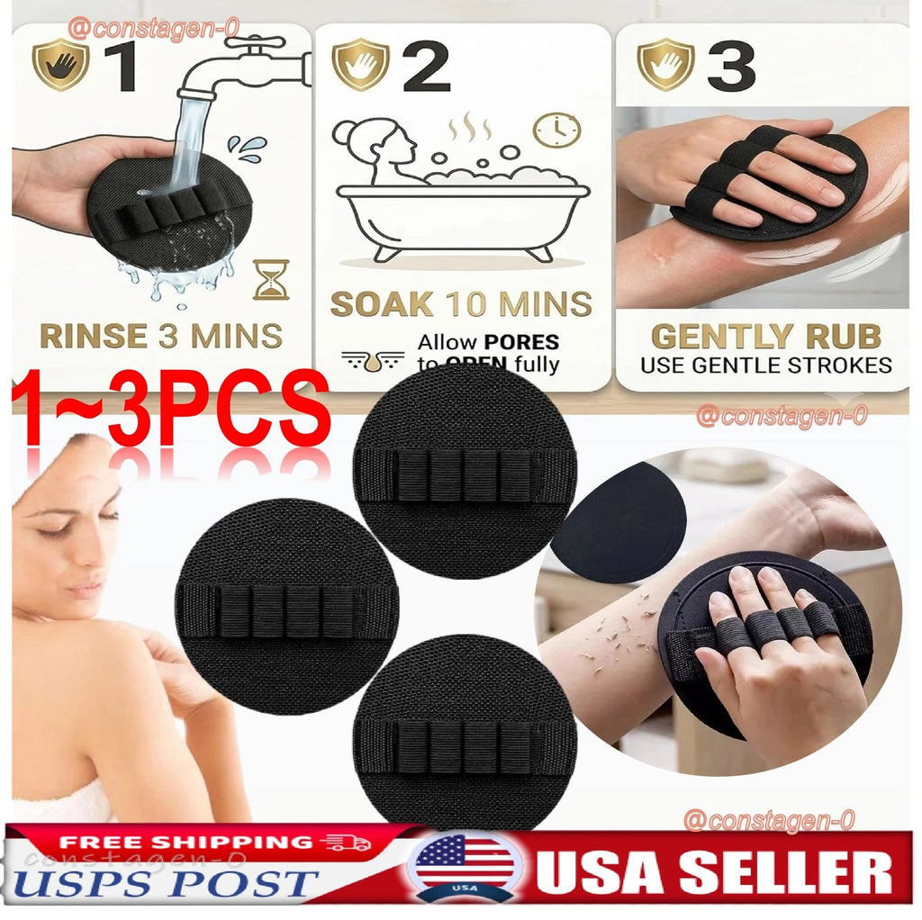 Exfoliating Glove Body Scrubber Deep Cleaning Bath Shower Scrub Exfoliator Pad